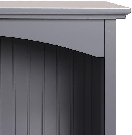 eHemco 2 Tier Bookcase, 29 Inches, Gray