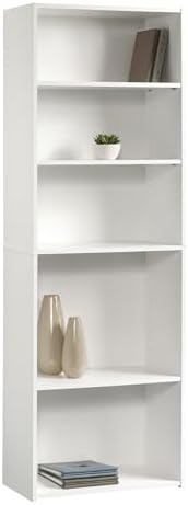 Sauder Beginnings 5-Shelf Bookcase, Bookshelf with Adjustable Storage Shelves...