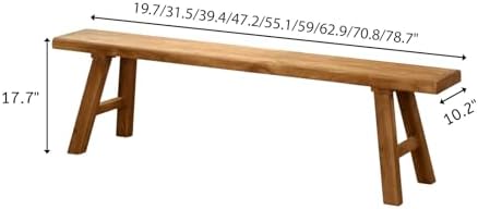 Narrow Bench For Entryway Slim Farmhouse Indoor Wood Rustic Noodle Bench Vint...