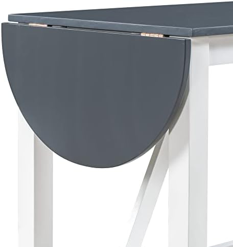 Harper & Bright Designs 3 Piece Counter Height Kitchen Dining Set with Dr...