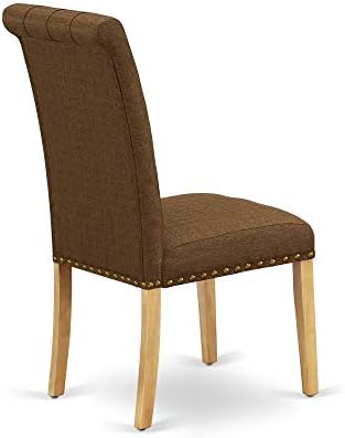 East West Furniture DLBR3-OAK-18 3 Piece Kitchen Table & Chairs Set Conta...