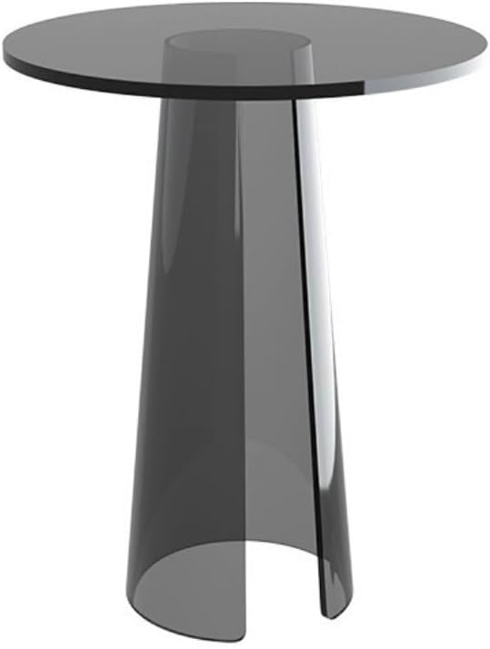 Acrylic End Table, Transparent Bedside Nightstand for Small Spaces, Durable a...