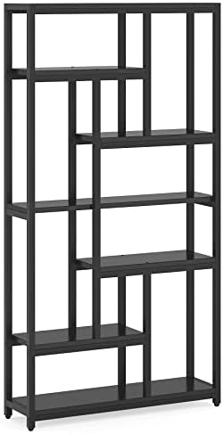 Tribesigns 79 Inch Bookshelf, 7-Tier Tall Bookcase with 10-Open Shelf