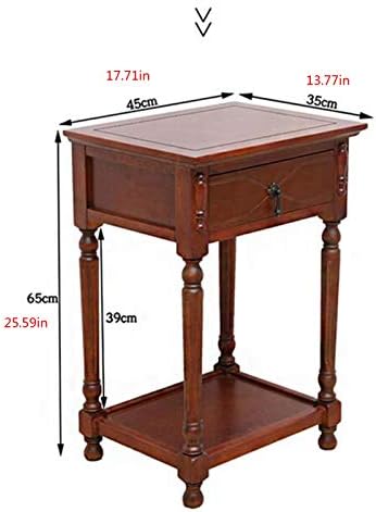 Telephone Table, American Bedside Table with Drawers,The Sofa Beside The Cabi...