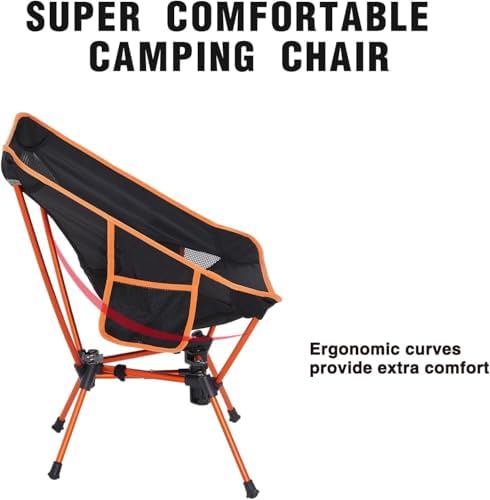 MOON LENCE Portable Camping Chair Backpacking Chair - The 4th Generation Ultr...