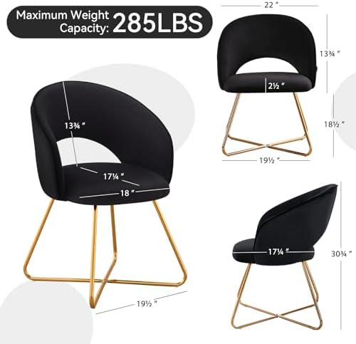 Furniliving Velvet Accent Chair for Living Room, Comfortable Upholstered Barr...