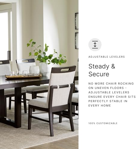 Signature Design by Ashley Upholstered Dining Chairs Set of 2, Gray/Brown