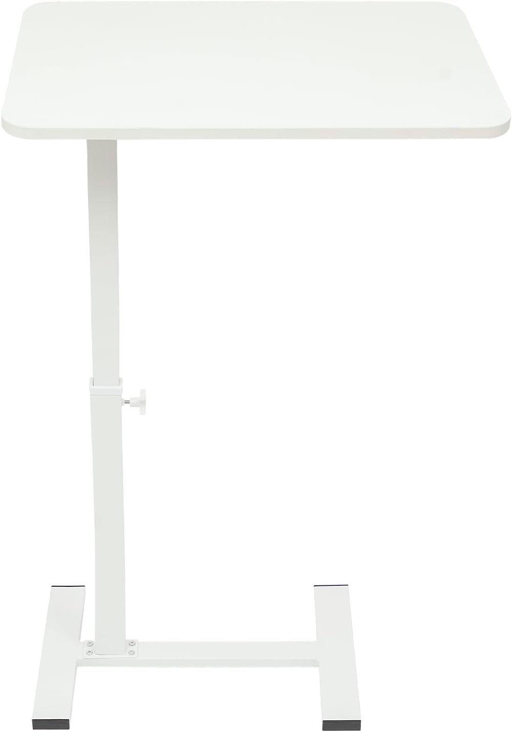 Modern Overbed Table, C-Shape Bedside Standing Desk Laptop Table Sofa Chair S...