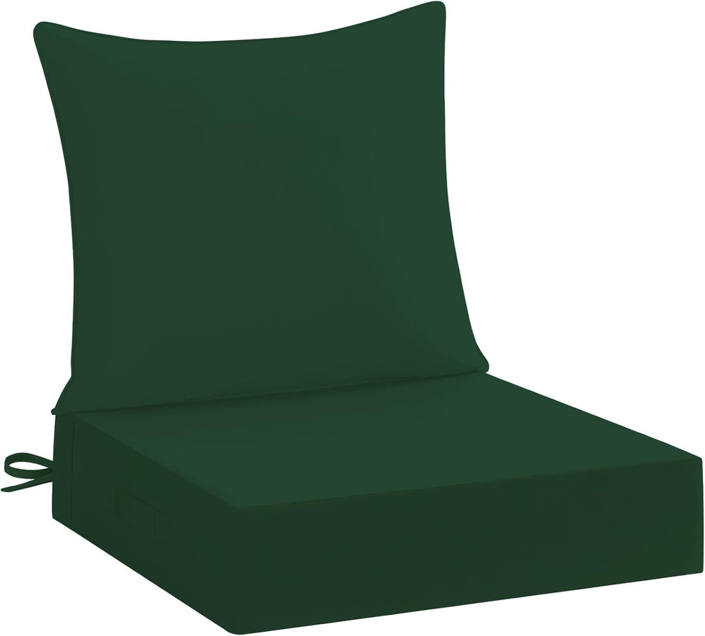 downluxe 24x24 Outdoor Chair Cushions, Waterproof Fade Resistant Patio Furnit...
