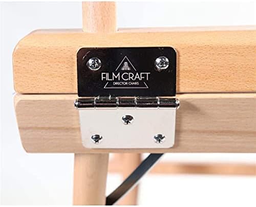 Filmcraft Pro Series Director Chair - Medium Black Finish with Black Canvas
