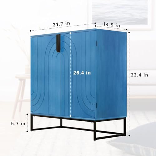 HLR 2PCS Sideboard Buffet Cabinet with Storage, Modern Accent Cabinet Adjusta...