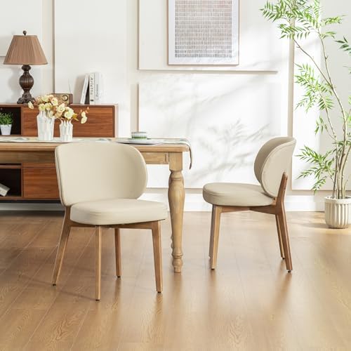 YOUNIKE Dining Chairs Set of 6 Modern Kitchen Dining Room Chairs Khaki