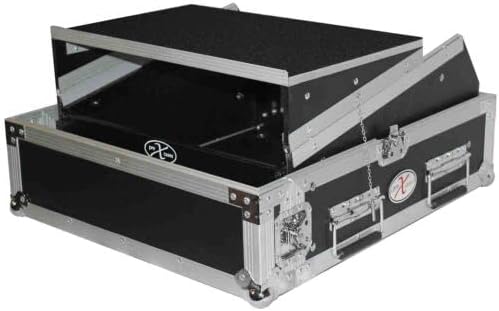 ProX Cases T-2MRLT 2U Rack x 10U Top Mixer DJ Combo Flight Case with Laptop S...