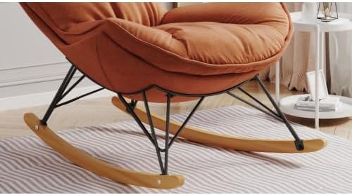 Leisure Single Sofa Rocker, Upgraded Breathable Glider with Removable Washabl...