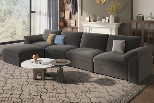 EASE MOOSE Oversized Sectional Modular Sofa,Extra Large L Shaped Couch Wide D...