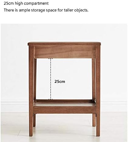 Telephone Table, Side Table with Drawer,Solid Wood Nightstand,Sofa Telephone ...