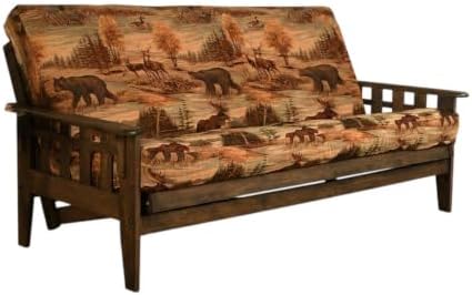 Kodiak Furniture Tucson Full Size Futon Set In Rustic Walnut Finish, Canadian