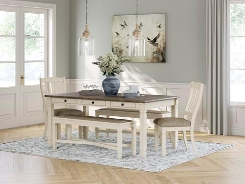 Signature Design by Ashley Bolanburg 6-Person Farmhouse Dining Table