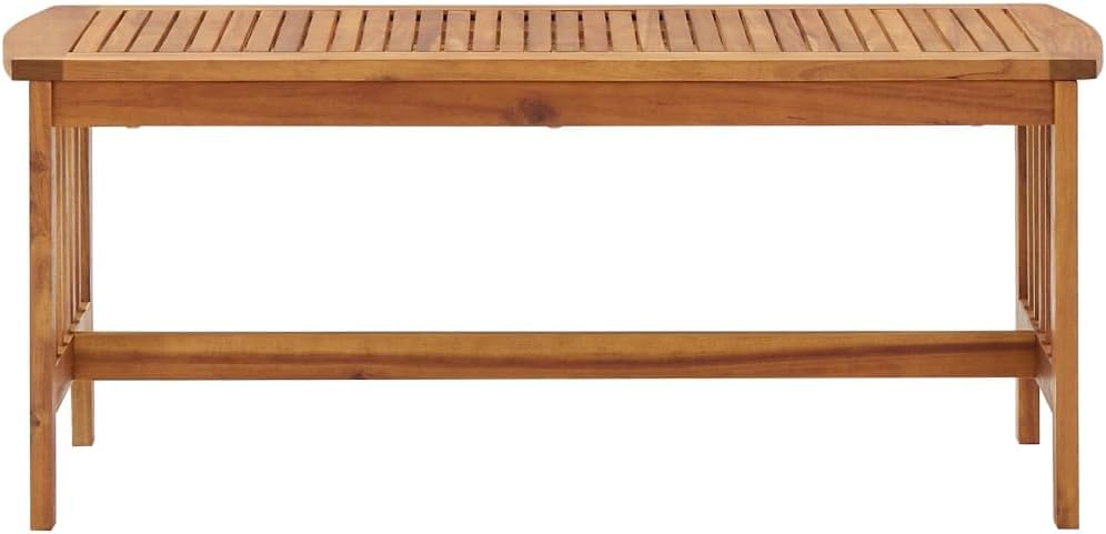 vidaXL Coffee Table 40.2"x19.7"x16.9" Solid Acacia Wood