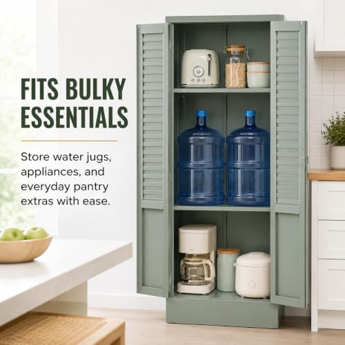 Metal Kitchen Storage Cabinets With Doors, Tall Locker Storage Cabinet