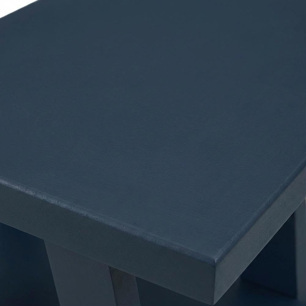 Furnifact Navy Blue, Side Table, Manufactured Wood Construction, Open Shelf, ...