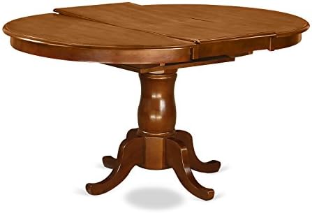 East West Furniture POML5-SBR-W 5 Piece Modern Dining Table Set Includes an O...