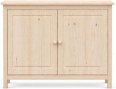 From the Tree Furniture 44" Solid Pine Shaker Sideboard, Unfinished