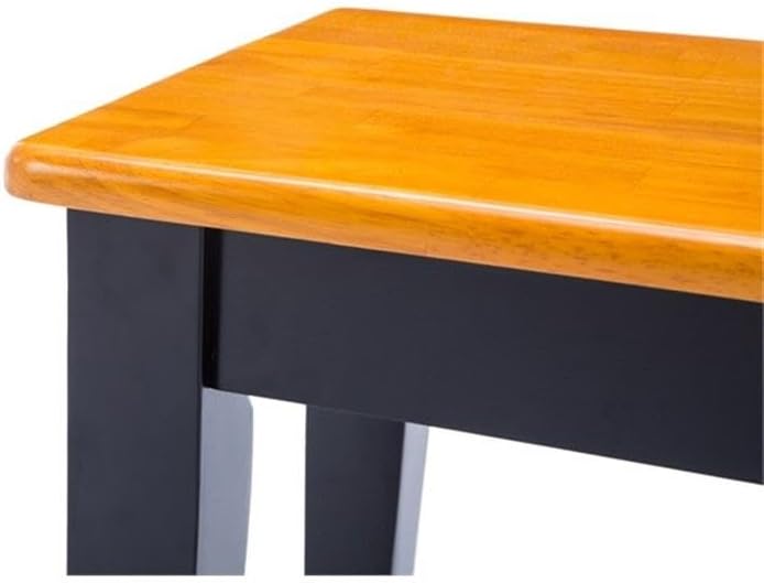 Boraam Shaker Bench, Black/Oak