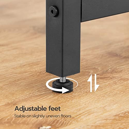 HOOBRO Bar Table and Chairs Set, 47.2” Rectangular Pub Table with 2 Stools fo...