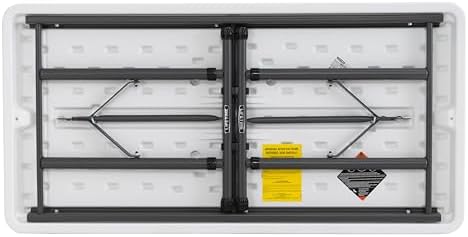 Lifetime Commercial Height Adjustable Folding Utility Table, 4-Foot