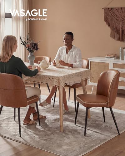 VASAGLE Dining Chairs Set of 6, Upholstered Kitchen Chairs