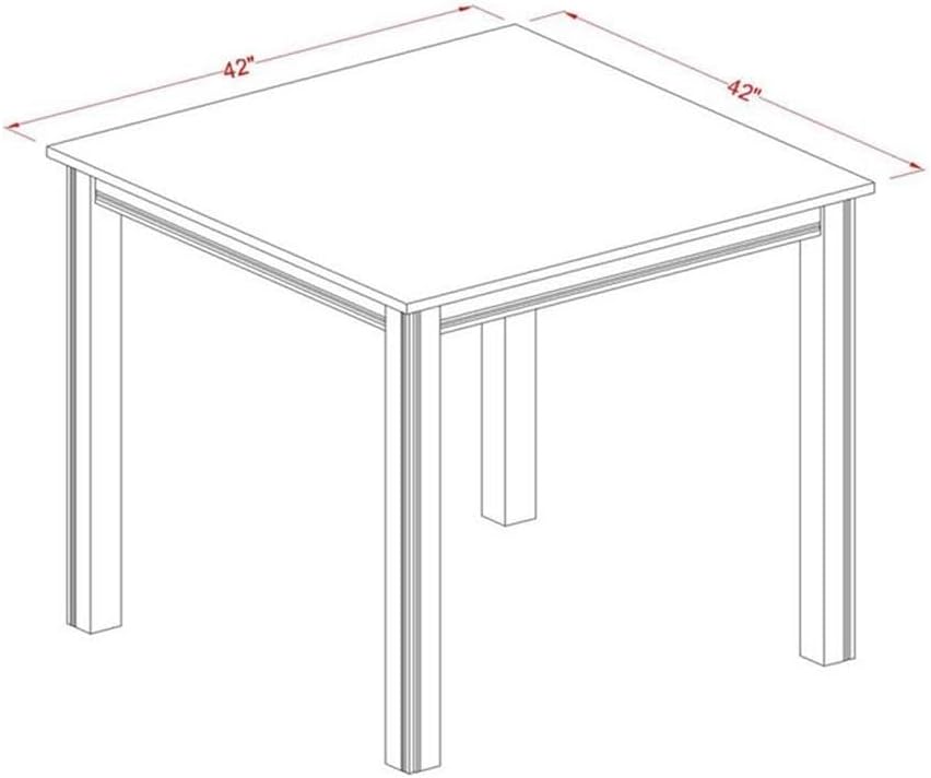 Pemberly Row 42" Square Wood Counter Height Dining Table, Natural Oak Fi...