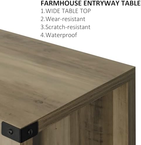 Mufico Sofa Table Console Table,Coffee Bar Cabinet,31.5 L x 13.8 D x 34.65 H ...