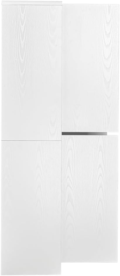 72" Tall Farmhouse Kitchen Pantry Cabinet, Curved Storage Cabinet with 3...