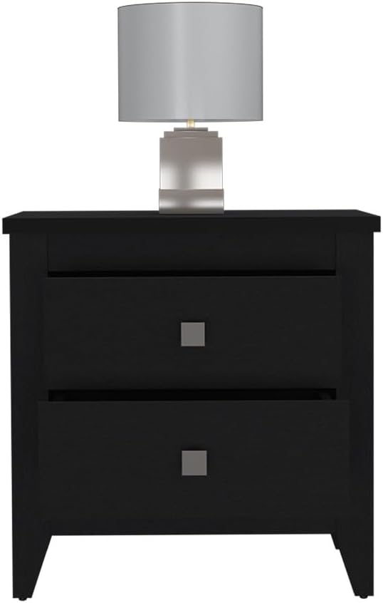Nightstand More, Two Shelves, Four Legs,for Small Spaces