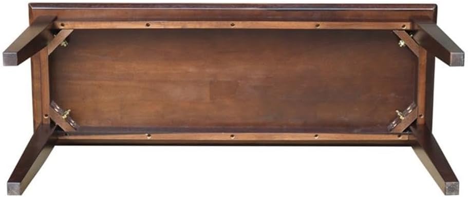 IC International Concepts, Shaker Styled Bench , 450lbs wt capacity, Solid Re...