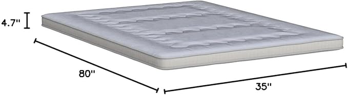 Dr.Futon Japanese Floor Futon Mattress Mat Extra Thick Folding Roll Up Bed fo...