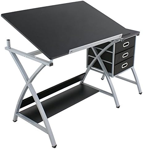 SUPER DEAL Adjustable Drafting Table Art & Craft Drawing Desk Craft Stati...