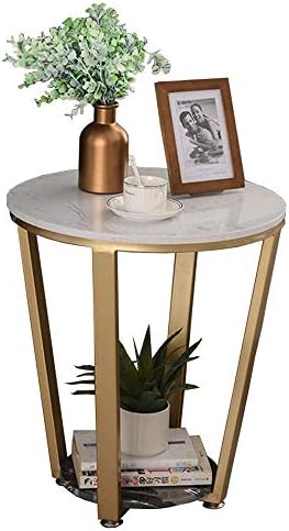 Telephone Table, Side Table Nordic Modern Living Room Marble Coffee Table Iro...