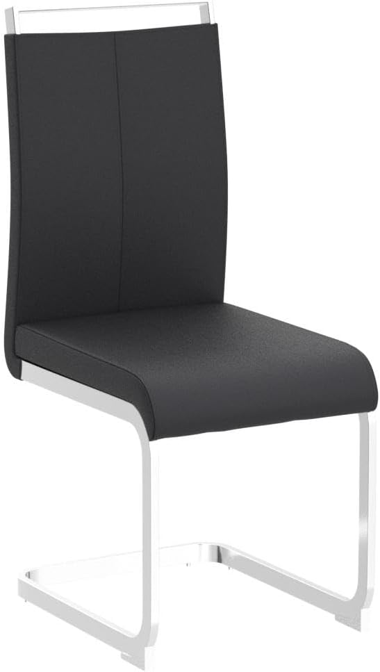 AZmac Modern Leather Dining Chairs Set of 4,Armless Kitchen Chairs,Dining Roo...