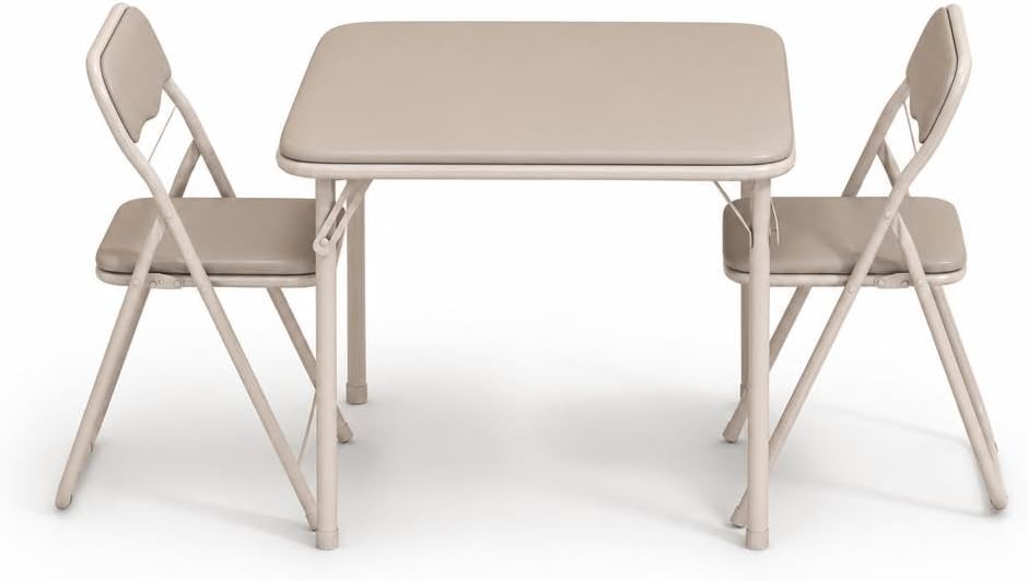 LinTimes Mini Folding Table & Chair Set - 20lb, Simple, Multi, 27.95x26.8...