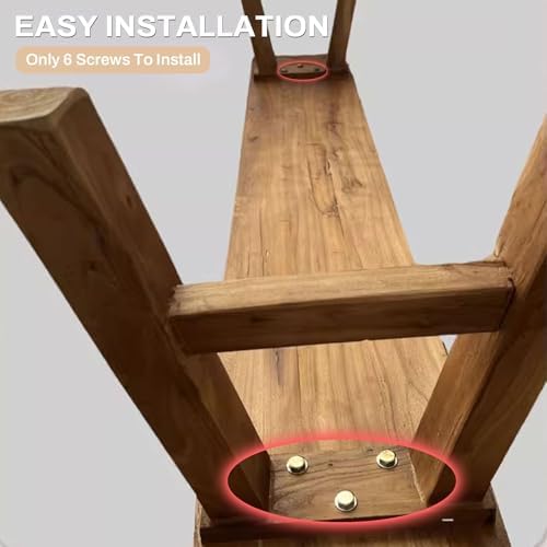 Narrow Bench For Entryway Slim Farmhouse Indoor Wood Rustic Noodle Bench Vint...
