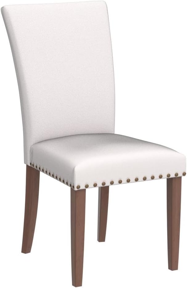 COLAMY Upholstered Parsons Dining Chairs Set of 2, Fabric Dining Room Kitchen...