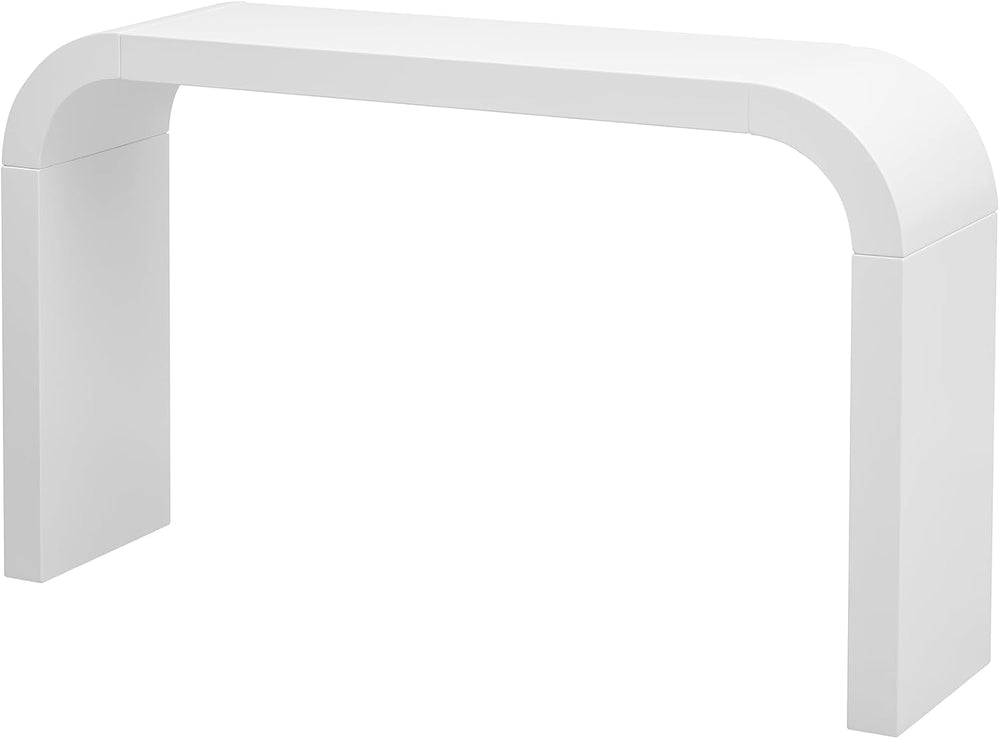 52" Curved Console Table for Entryway Modern Arched Console Table Entry ...