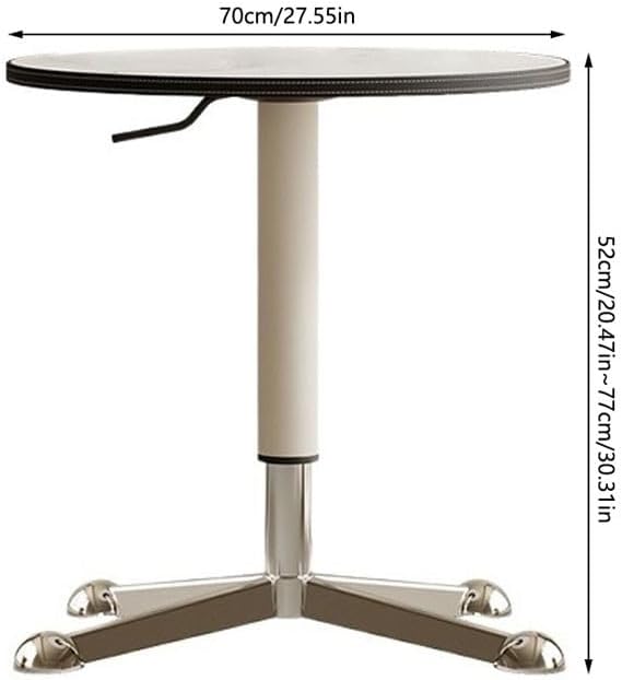 Rustic Side Table Movable Rock Slab Side Table Living Room Creative Multifunc...