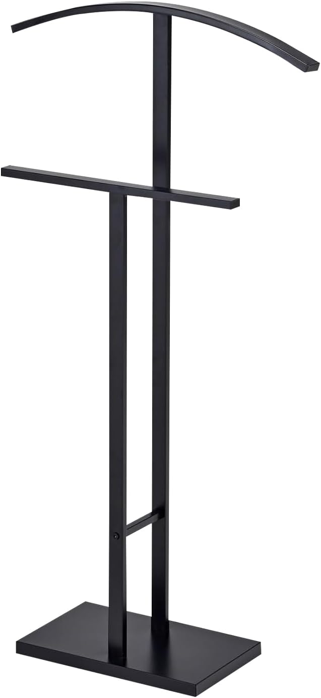 Kings Brand Furniture Dossi Modern Metal Suit Valet Stand, Clothes Rack Organ...