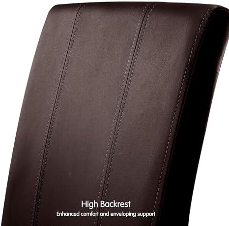 SyMax Dining Chairs Set of 4, Faux Leather Upholstered Dining Room Chairs, Mo...