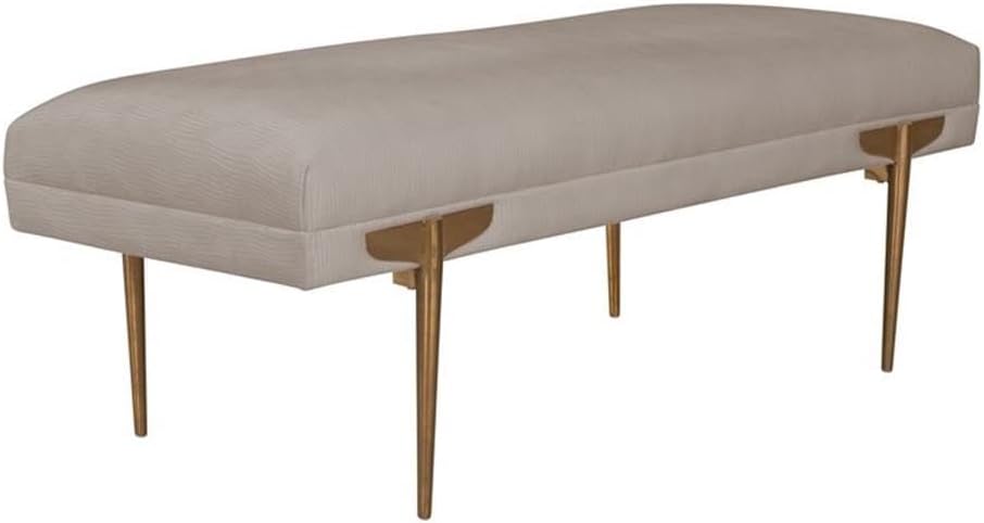 MAKLAINE Velvet Upholstered Bench, 19.6" H x 53.5" W x 22" D, ...