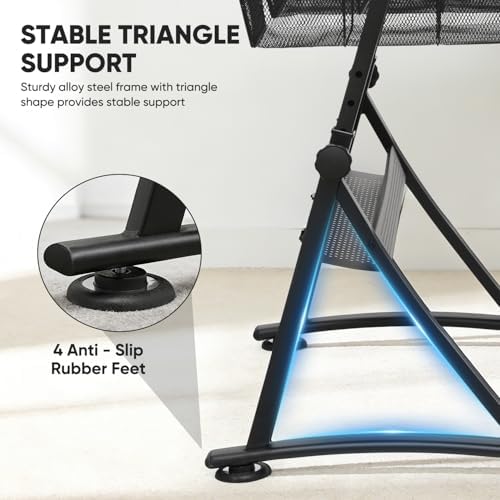 Magshion Drafting Table for Adults w/Stool, White