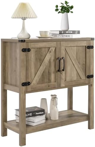 Mufico Sofa Table Console Table,Coffee Bar Cabinet,31.5 L x 13.8 D x 34.65 H ...